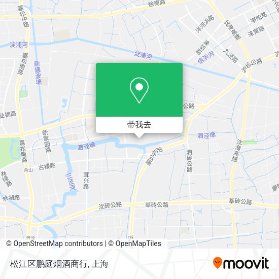 松江区鹏庭烟酒商行地图