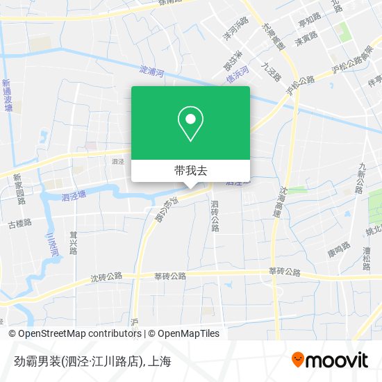 劲霸男装(泗泾·江川路店)地图