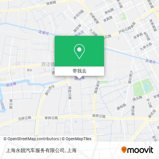 上海永靓汽车服务有限公司地图