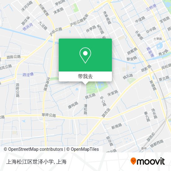 上海松江区世泽小学地图