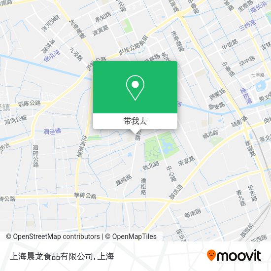 上海晨龙食品有限公司地图