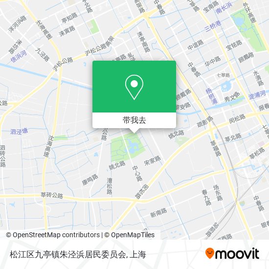 松江区九亭镇朱泾浜居民委员会地图