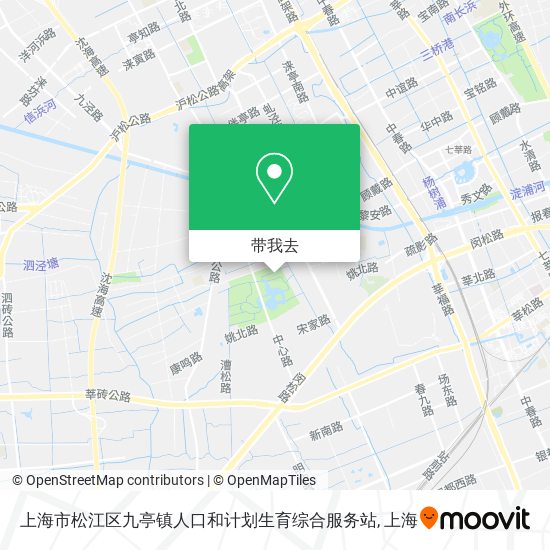 上海市松江区九亭镇人口和计划生育综合服务站地图