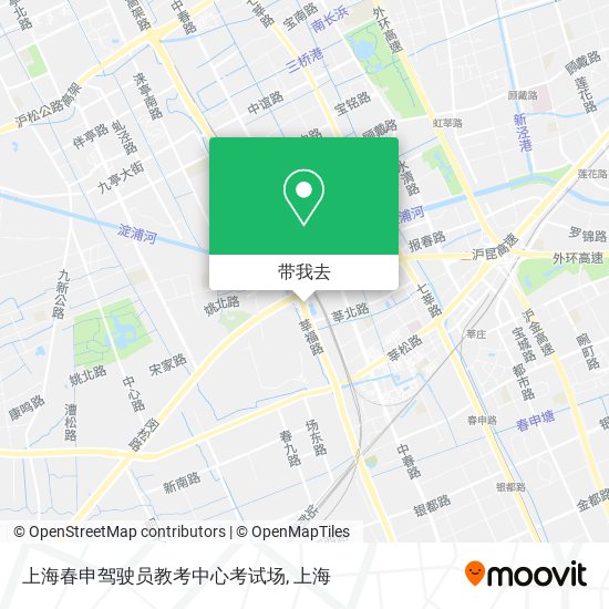 上海春申驾驶员教考中心考试场地图