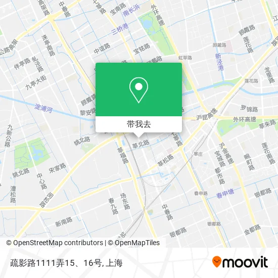 疏影路1111弄15、16号地图