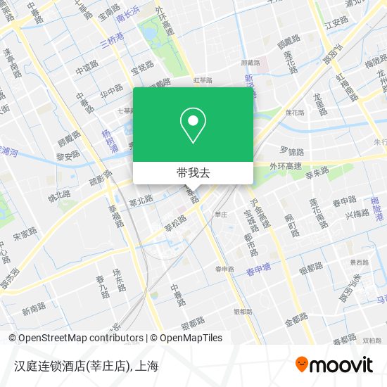 汉庭连锁酒店(莘庄店)地图