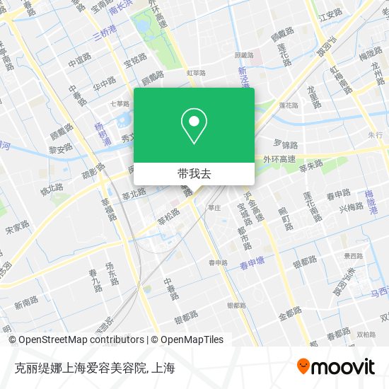 克丽缇娜上海爱容美容院地图
