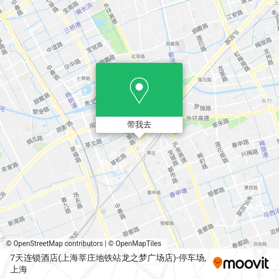 7天连锁酒店(上海莘庄地铁站龙之梦广场店)-停车场地图