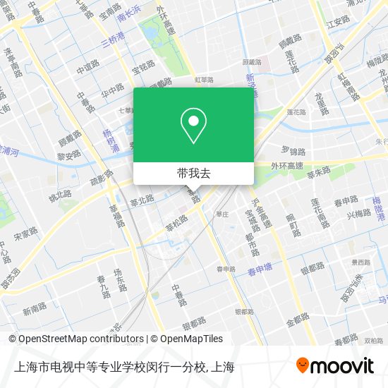 上海市电视中等专业学校闵行一分校地图