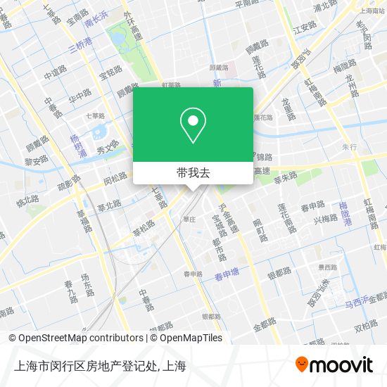 上海市闵行区房地产登记处地图