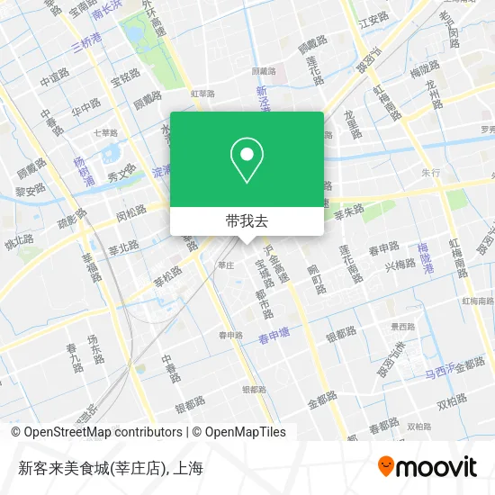 新客来美食城(莘庄店)地图