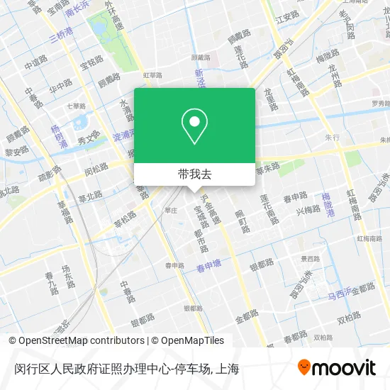 闵行区人民政府证照办理中心-停车场地图