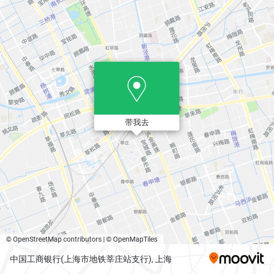 中国工商银行(上海市地铁莘庄站支行)地图