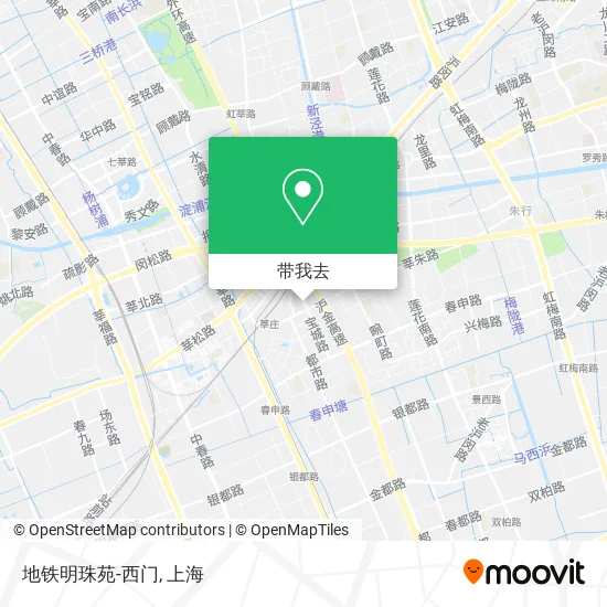 地铁明珠苑-西门地图