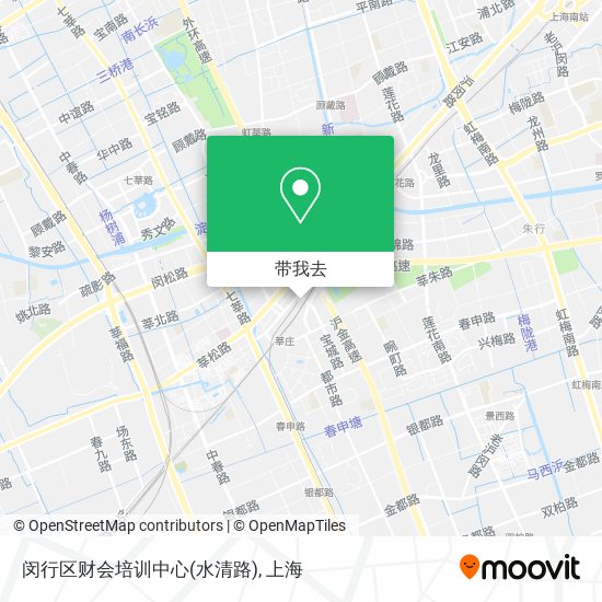 闵行区财会培训中心(水清路)地图