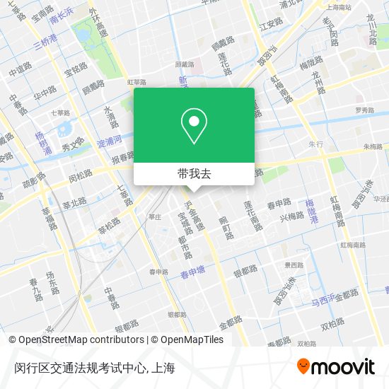 闵行区交通法规考试中心地图