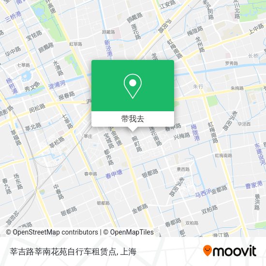 莘吉路莘南花苑自行车租赁点地图