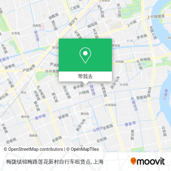梅陇镇锦梅路莲花新村自行车租赁点地图