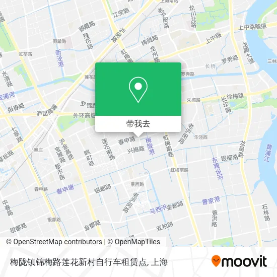 梅陇镇锦梅路莲花新村自行车租赁点地图