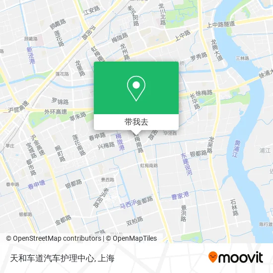 天和车道汽车护理中心地图
