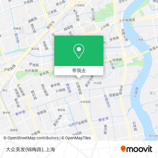 大众美发(锦梅路)地图