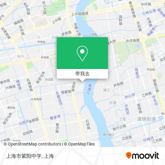 上海市紫阳中学地图