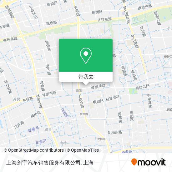 上海剑宇汽车销售服务有限公司地图