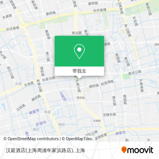 汉庭酒店(上海周浦年家浜路店)地图