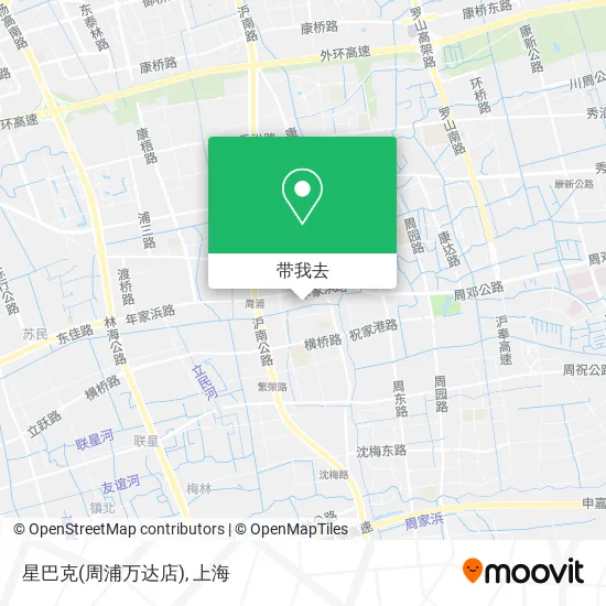 星巴克(周浦万达店)地图