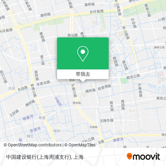 中国建设银行(上海周浦支行)地图