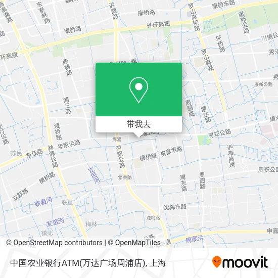 中国农业银行ATM(万达广场周浦店)地图