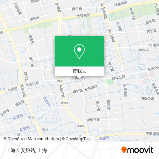 上海长安旅馆地图