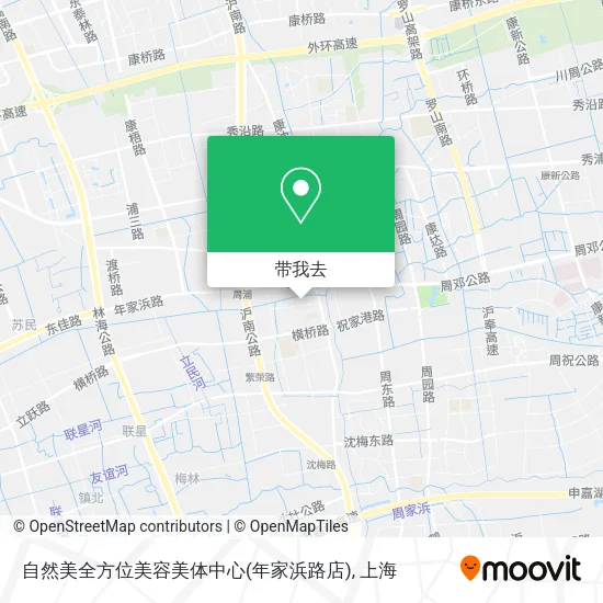 自然美全方位美容美体中心(年家浜路店)地图