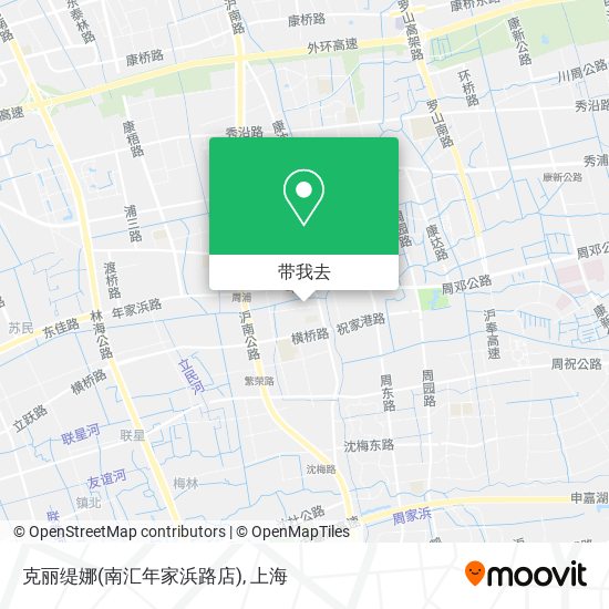 克丽缇娜(南汇年家浜路店)地图