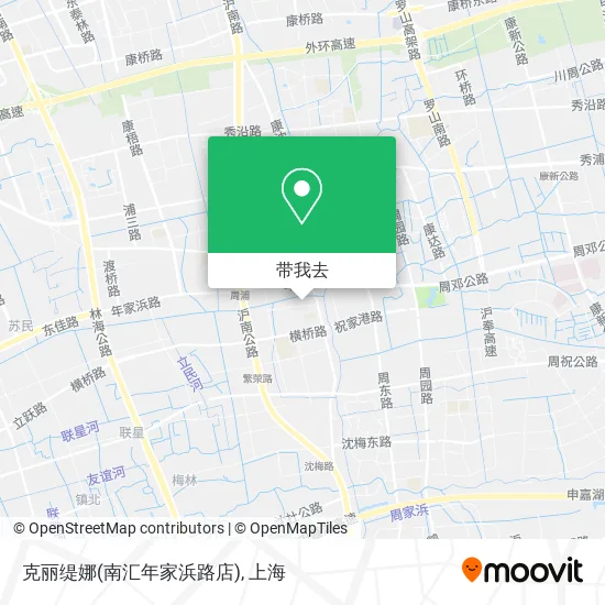 克丽缇娜(南汇年家浜路店)地图