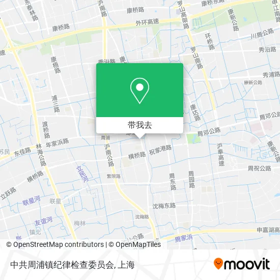中共周浦镇纪律检查委员会地图