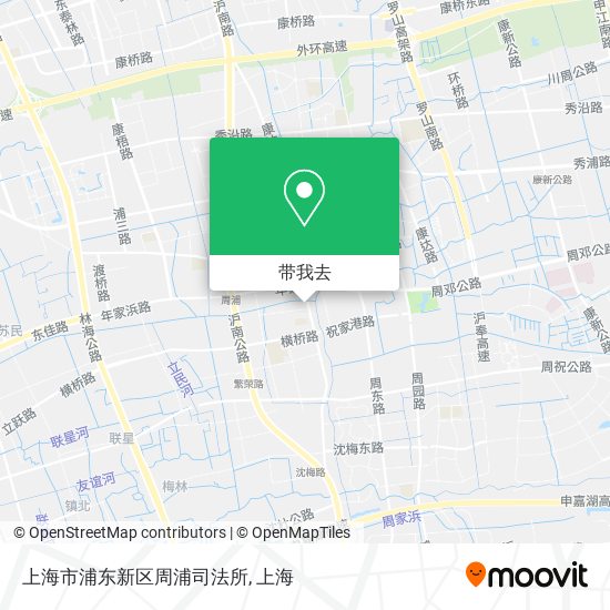 上海市浦东新区周浦司法所地图