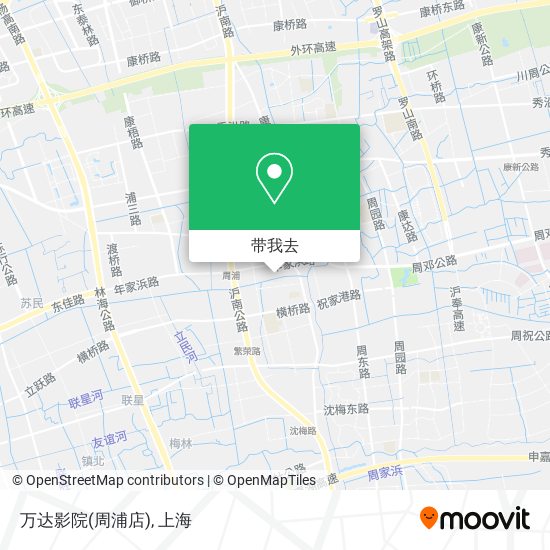 万达影院(周浦店)地图
