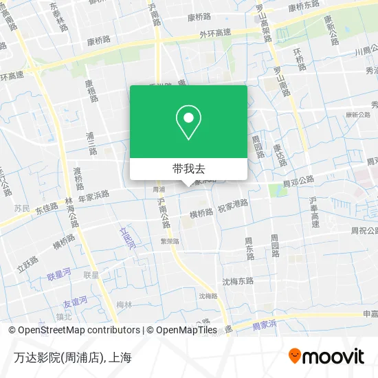 万达影院(周浦店)地图