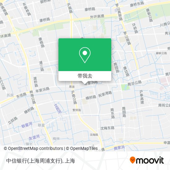 中信银行(上海周浦支行)地图