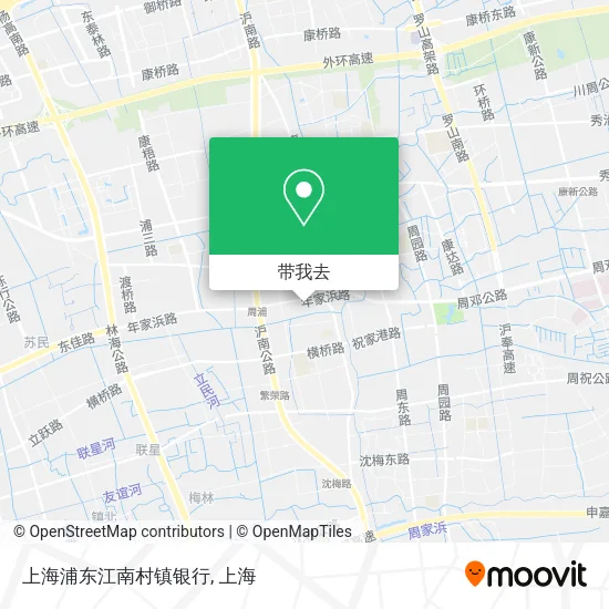 上海浦东江南村镇银行地图