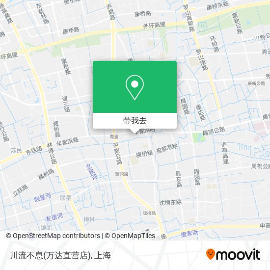 川流不息(万达直营店)地图