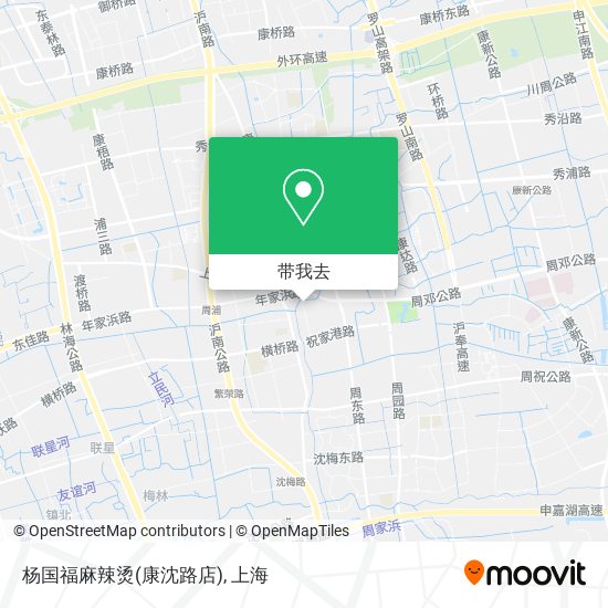 杨国福麻辣烫(康沈路店)地图