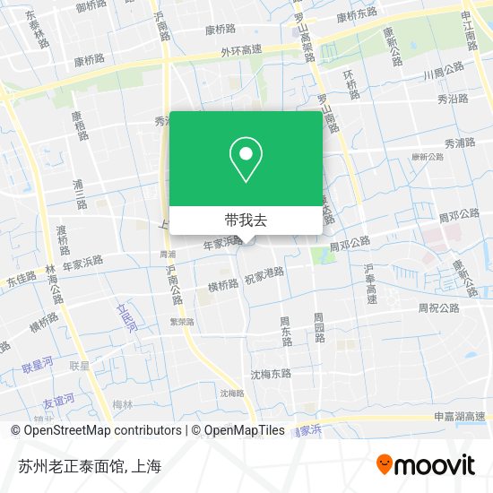 苏州老正泰面馆地图