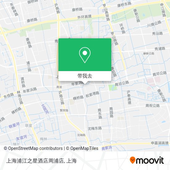 上海浦江之星酒店周浦店地图