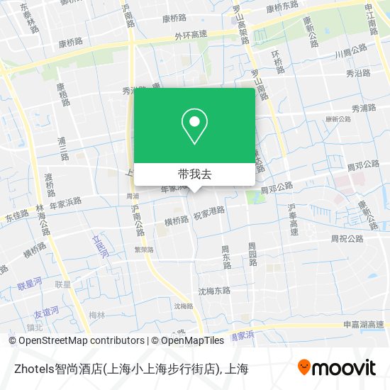 Zhotels智尚酒店(上海小上海步行街店)地图