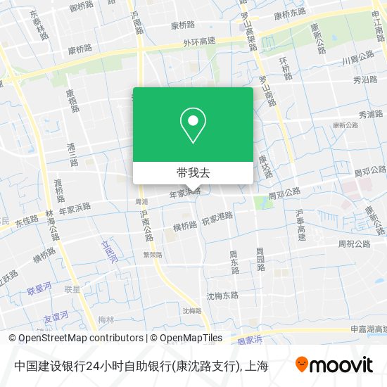 中国建设银行24小时自助银行(康沈路支行)地图