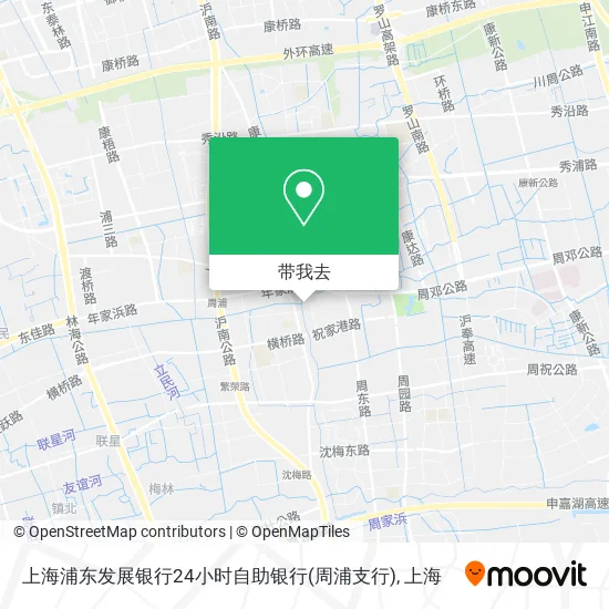 上海浦东发展银行24小时自助银行(周浦支行)地图