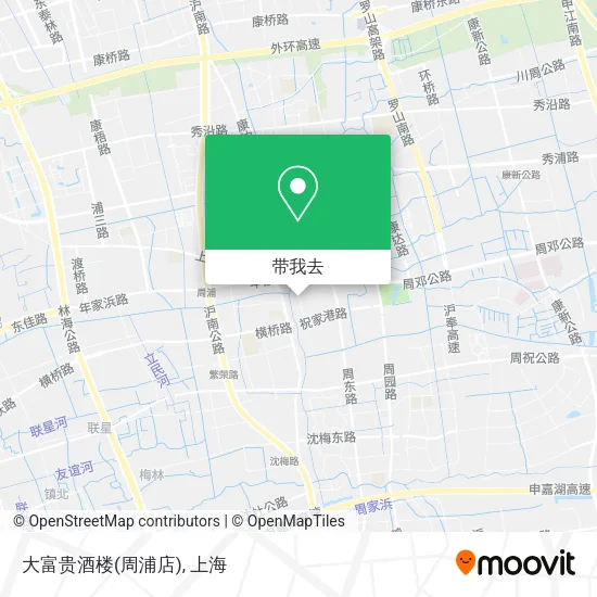 大富贵酒楼(周浦店)地图