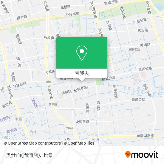 奥灶面(周浦店)地图